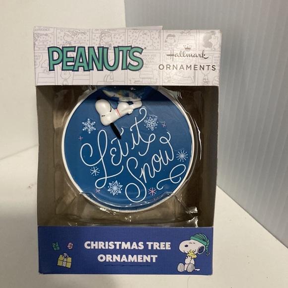 Hallmark 2023 Peanuts SNOOPY and Woodstock Let It Snow Christmas Ornament NEW - Picture 2 of 9